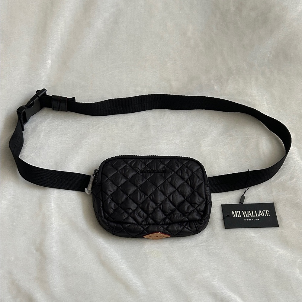 MZ Wallace Limited Edition Quilted Black Waist Bag, NWT - Picture 4 of 9